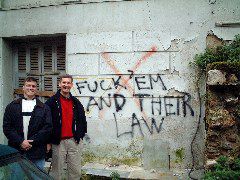 Now I have to go write graffiti in Greek around here someplace...