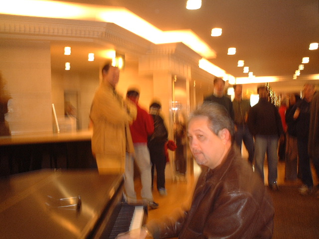 This is what the piano player looks like after too many Laphroaigs.
